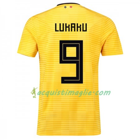 Divisa di Calcio Belgio Lukaku 9 Trasferta Mondiali 2018